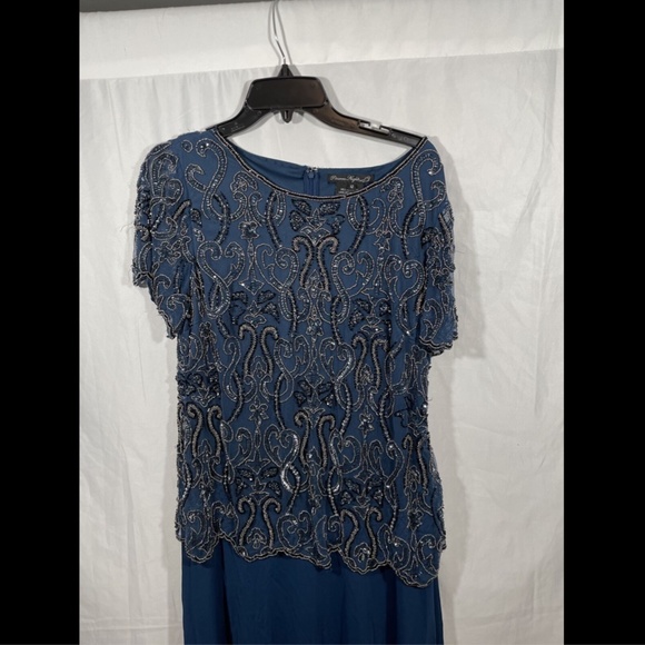 NEW Pisarro Nights Bead Embellished Mock Gown 12 - Picture 5 of 11